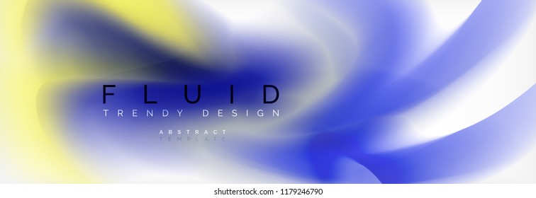 Resumen de fondo diseño de colores líquidos holográficos, plantilla de onda vectorial