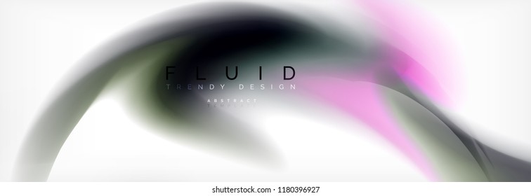 Abstract background holographic liquid colors design, vector wave template