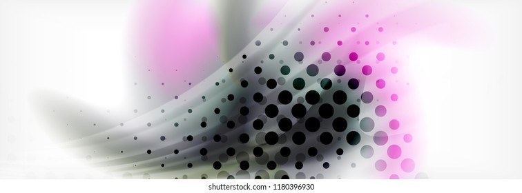 Abstract background holographic liquid colors design, vector wave template