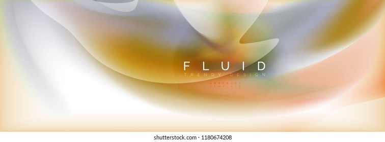 Abstract background holographic liquid colors design, vector wave template