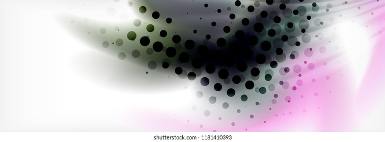 Abstract background holographic liquid colors design, vector wave template