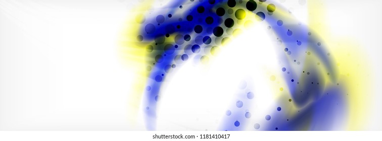 Abstract background holographic liquid colors design, vector wave template