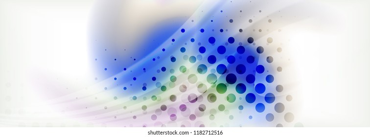 Abstract background holographic liquid colors design, vector wave template
