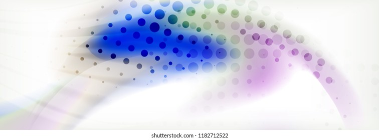 Abstract background holographic liquid colors design, vector wave template
