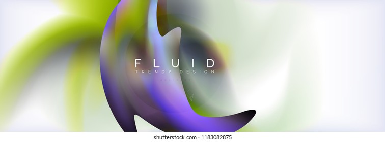 Abstract background holographic liquid colors design, vector wave template
