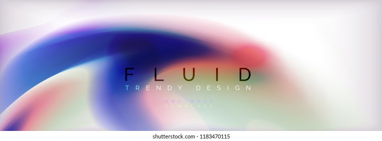 Abstract background holographic liquid colors design, vector wave template