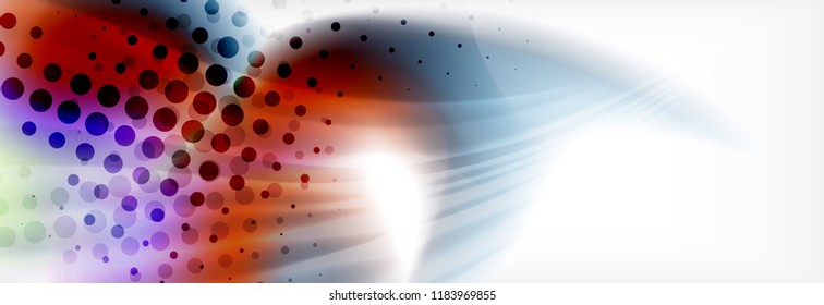 Abstract background holographic liquid colors design, vector wave template