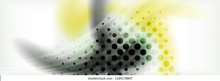 Abstract background holographic liquid colors design, vector wave template