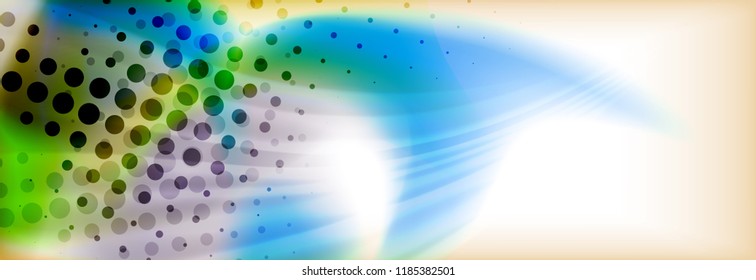 Abstract background holographic liquid colors design, vector wave template
