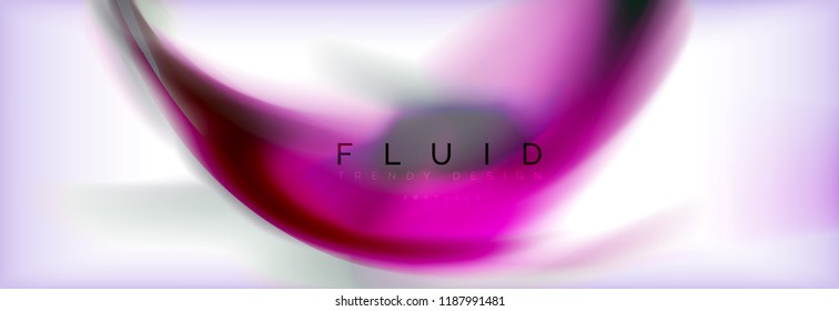 Abstract background holographic liquid colors design, vector wave template
