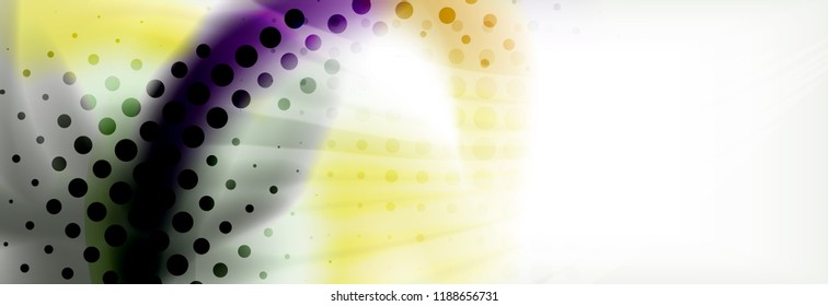 Abstract background holographic liquid colors design, vector wave template