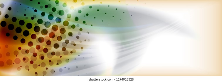 Abstract background holographic liquid colors design, vector wave template