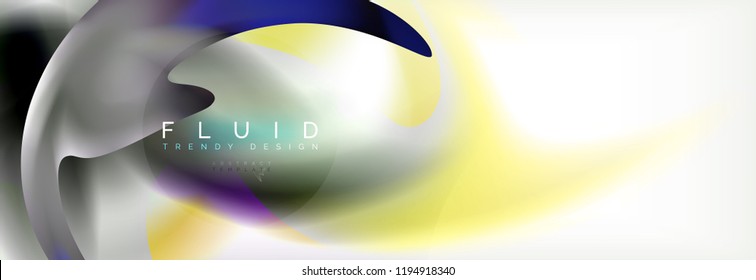 Abstract background holographic liquid colors design, vector wave template