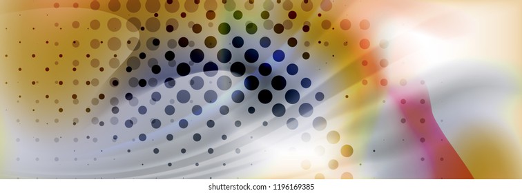 Abstract background holographic liquid colors design, vector wave template