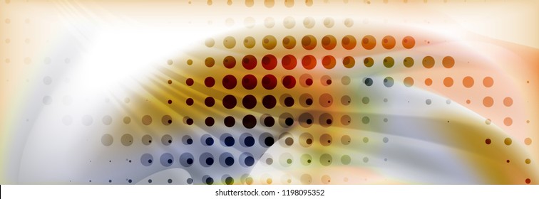 Abstract background holographic liquid colors design, vector wave template