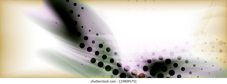 Resumen de fondo diseño de colores líquidos holográficos, plantilla de onda vectorial