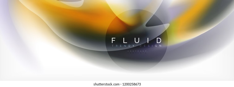 Abstract background holographic liquid colors design, vector wave template