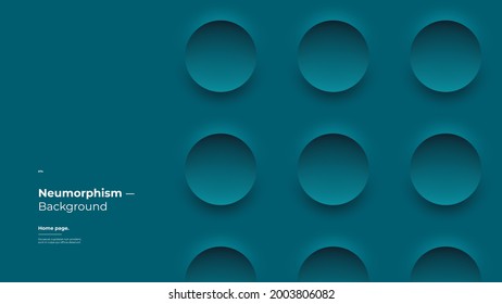 Abstract Background, Homepage, Landing page, Wallpaper Designs. Monochrome colorful illustration. 3d geometric shapes. Decorative neumorphism backdrop.