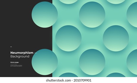 Abstrakter Hintergrund, Homepage, Startseite, Startseite, Bildschirmhintergründe. Einfarbige Illustration. 3d geometrische Formen. Dekorative Lungenorphismen-Hintergrund.