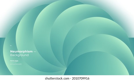 Abstract Background, Homepage, Landing page, Wallpaper Designs. Monochrome colorful illustration. 3d geometric shapes. Decorative neumorphism backdrop.