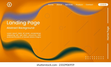 Abstract background homepage and landing page orange copy space for Web, Banner, Cover, Layout, Poster and Flayer Template by septiannasiri