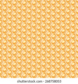 abstract background, honey honeycomb, vector illustration