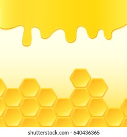 Abstract background with honeycomb