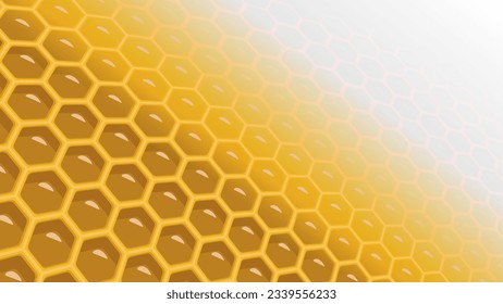 abstract background of honeycomb pattern exposed to light