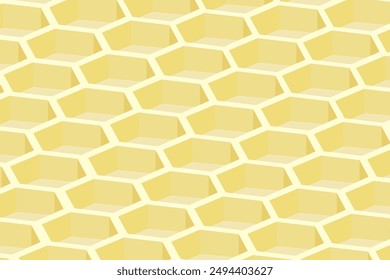 Abstract background with honeycomb texture - hand drawn vector illustration.