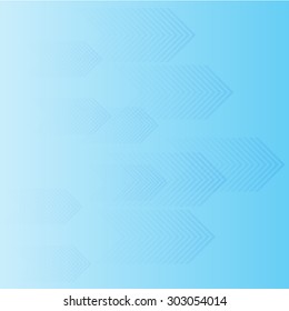 Abstract background with horizontal arrow  and blue color tone, vector illustration