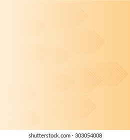 Abstract background with horizontal arrow  and orange color tone, vector illustration