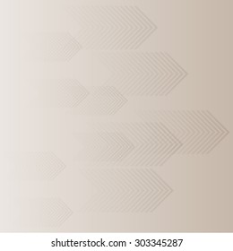 Abstract background with horizontal arrows and brown color tone, vector illustration