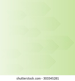 Abstract background with horizontal arrows and green color tone, vector illustration