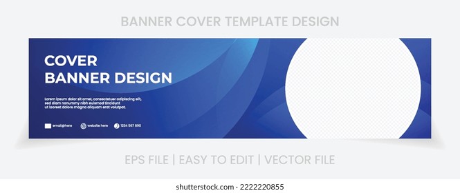 abstract background horizontal banner cover social media and website promotion. template design image place vector design.