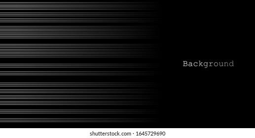 Abstract background, horizontal banner. Template for cover, banner, leaflet, landing page. Background with title. Minimal design. Black and white.