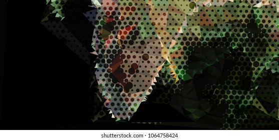 Abstract background for horizontal banner, texture, flyer, layout, postcard. Vector clip art