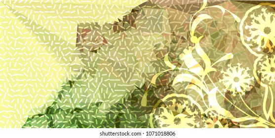 Abstract background for horizontal banner, texture, flyer, layout, postcard. Vector clip art