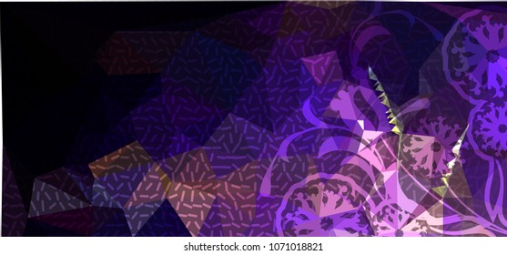 Abstract background for horizontal banner, texture, flyer, layout, postcard. Vector clip art