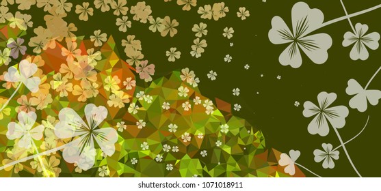 Abstract background for horizontal banner, texture, flyer, layout, postcard. Vector clip art