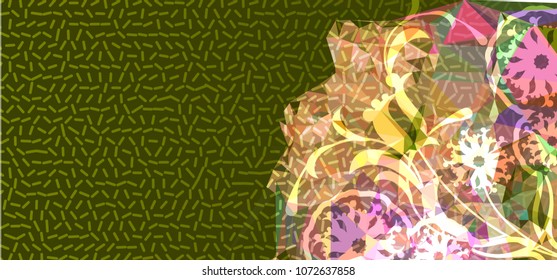 Abstract background for horizontal banner, texture, flyer, layout, postcard. Vector clip art