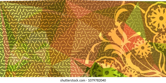 Abstract background for horizontal banner, texture, flyer, layout, postcard. Vector clip art