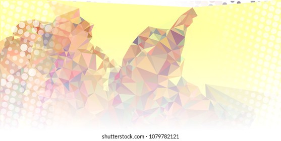 Abstract background for horizontal banner, texture, flyer, layout, postcard. Vector clip art