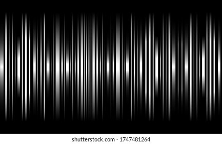 Abstract background with horizontal black and white glossy stripes
