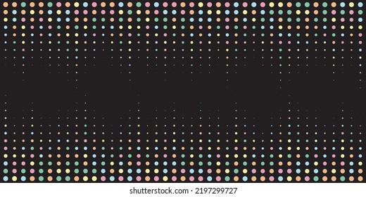 Fondo abstracto de las líneas de puntos horizontales coloridas con espacio de copia