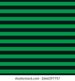 Fundo abstrato com listras horizontais verdes e pretas. Padrão contínuo e repetitivo. Listras retas suaves. Ilustração vetorial.