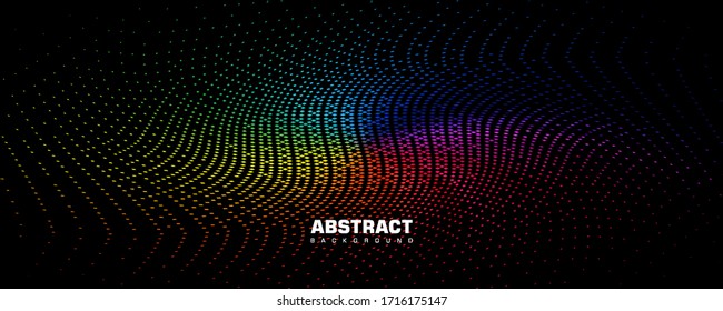 Abstract background with horizontal lines for nature,technology,fractal and dynamic designs. Vector illustration