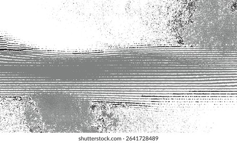 abstract background with horizontal lines and a speckled texture The image features varying shades of gray white and black creating a distressed or grunge line are uneven and the texture is rough