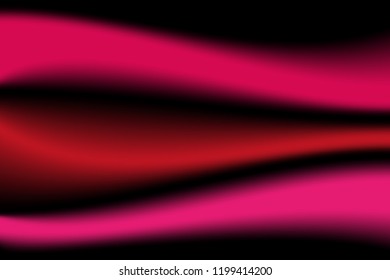 Abstract background with horizontal movement in warm colors on black ground