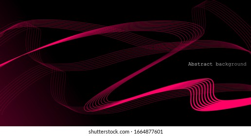 Abstract background, horizontal template for banner, cover, presentation, landing page, leaflet. Geometric. Lines, pattern. Colorful. Modern.