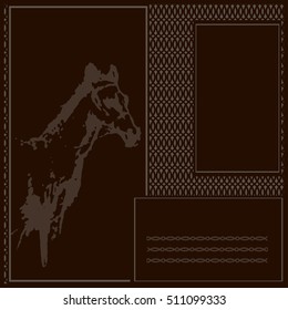 abstract background with horse